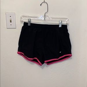 Black and pink running shorts. Size S.